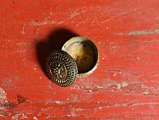 Brassware | Bell Metal ~ Handcrafted Brass Round Dibbi