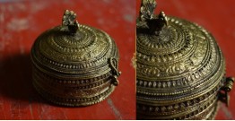 Brassware | Handmade Brass Round Jewelry Box