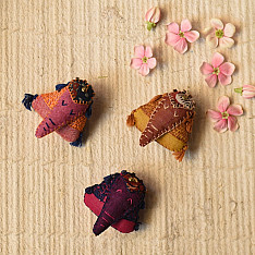 Wearable Art Pieces ✶ Handcrafted Brooch Pin - Gajah ( Single Piece ) - Three Color Options