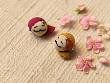 Wearable Art Pieces ✶ Handcrafted Brooch Pin -Indian Turban Man ( Single Piece & Two Color Options)