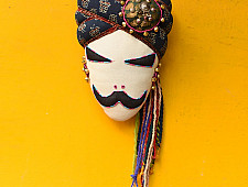 Decor Art Pieces ✶ Handcrafted Space Accessories - Maldhari Man Cushion / Hanging