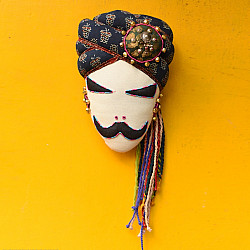 Decor Art Pieces ✶ Handcrafted Space Accessories - Maldhari Man Cushion / Hanging