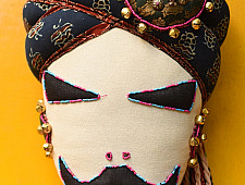 Decor Art Pieces ✶ Handcrafted Space Accessories - Maldhari Man Cushion / Hanging