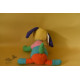 shop handmade Crochet toy -  Jazz colourful dog 