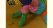 shop handmade Crochet toy -  Jazz colourful dog 