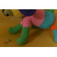 shop handmade Crochet toy -  Jazz colourful dog 