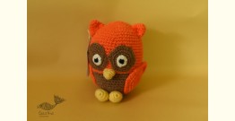 Crochet Handmade Toy ~ Orange Owl