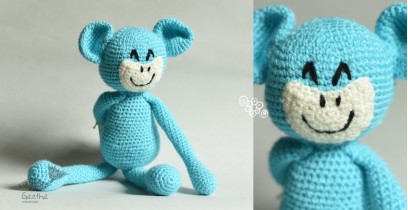 Crochet Handmade Toy ~ Blue Monkey 