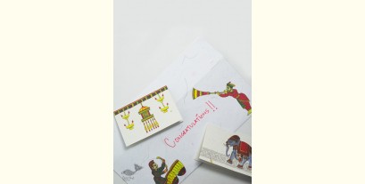 Daak |⚘| Recycled Paper Envelopes (Set of 12 Assorted Envelopes & 12 Gift Cards)