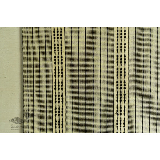 shop online nagaland loinloom cotton stole - in black & white