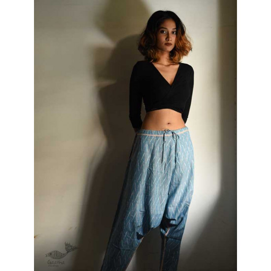 shop Ikat Handloom Cotton Harem Pant