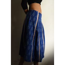 Ikat Handloom Cotton Designer Skirt