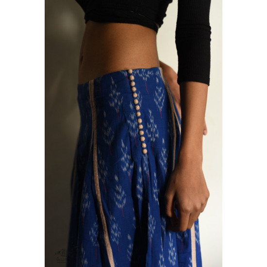 Shop online Ikat Handloom Cotton Designer Skirt Indian craft store