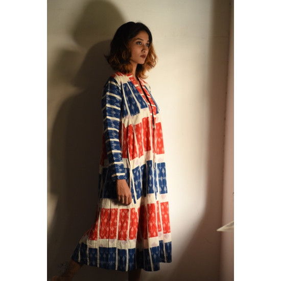 shop Handloom Cotton Ikat Long Shrug