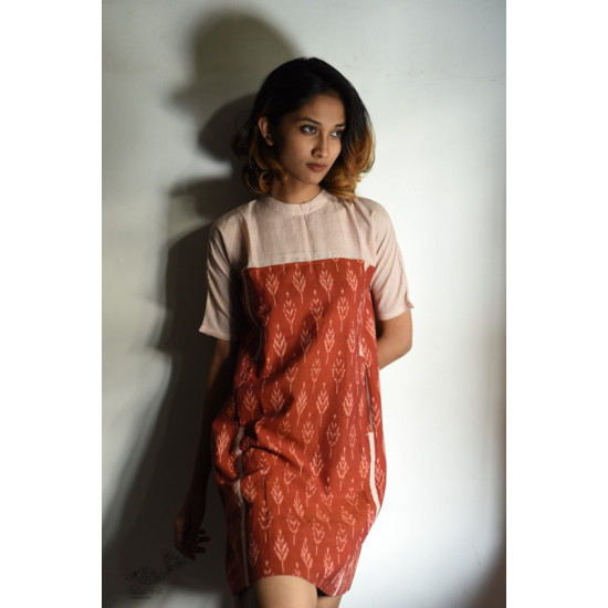 shop Handloom Cotton Ikat Designer  Dress