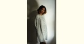 shop Handloom Cotton Ikat Designer  Dress Off White