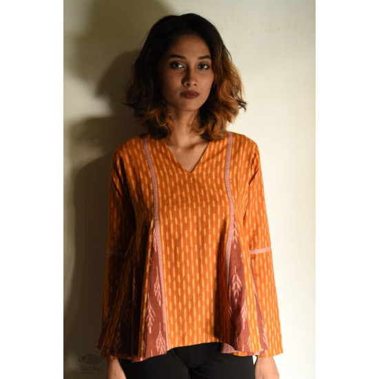 shop Handloom Cotton Ikat top