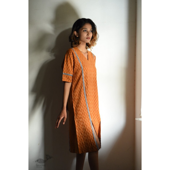 shop Handloom Cotton Ikat Designer  Dress