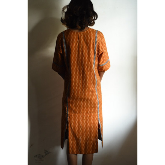 shop Handloom Cotton Ikat Designer  Dress