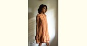 shop Handloom Cotton Ikat Designer  DressHandloom Cotton Designer Checks Brown Dress