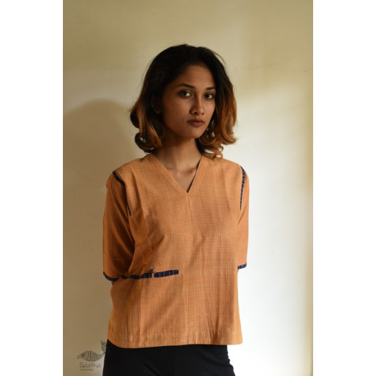 shop Handloom Cotton Ikat top