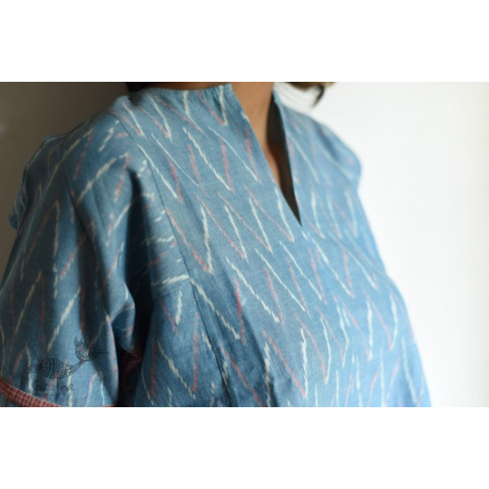 shop Handloom Cotton Ikat top