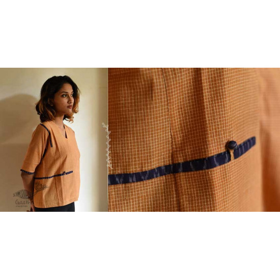 shop Handloom Cotton Ikat top