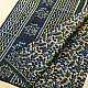 Exclusive Block Printed Cotton Dabu ~ Indigo Saree