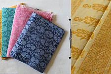 Eshana ~ Gaamthi Print . Cotton Saree ( Four Color Options ) - A