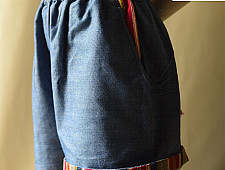 Shorts | Handloom Denim Doted Short (Three Options)