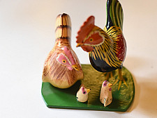 Nirmal Wooden Toy -  Hen Family