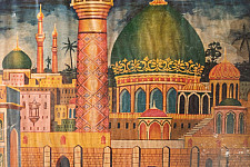 Memory Lines | Indian Antique Print  | Roza-e-Imam Hussain ( With Frame) 