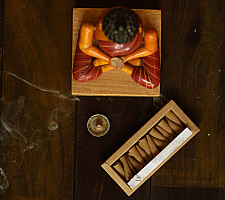 Sugandh ☘ Upvan + Anubhooti ~ Dhoop Cones Handcrafted With Natural Herbs ( Set of Two)
