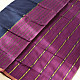 Handwoven cotton saree | - Navy Blue from Andhra Pradesh