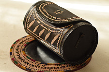 Be Nomadic | Kutchi Leather Sling Handbag - Black