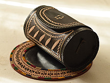 Be Nomadic | Kutchi Leather Sling Handbag - Black