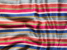 Mashru Fabric { Silk+Cotton } | Hand Woven Fabric - Stripes
