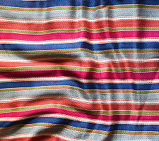 Mashru Fabric { Silk+Cotton } | Hand Woven Fabric - Stripes