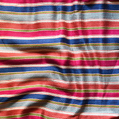 Mashru Fabric { Silk+Cotton } | Hand Woven Fabric - Stripes
