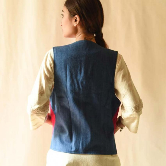 shop mashru & denim Reversible - Rani Pink jacket