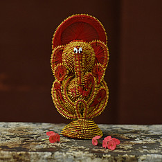 Dhaana Murti . Paddy Craft | Ganeshji  (Red)