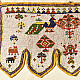 Gujrat Bead Work - Old & Antique Wall Hanging - Ganesh & Peacock