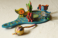 Wooden Toys | Grain Pecking Bird -Scroll The Boll (Four Color Options)