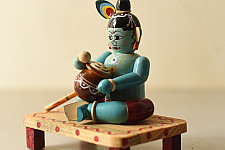 Etikoppaka | Wooden Toy ~ Baal Krishna