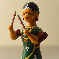 Etikoppaka | Wooden Toy ~ Dandiya Girl