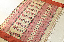 Casual Classics ❊ Handloom Cotton Saree - Red Border