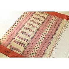 Casual Classics ❊ Handloom Cotton Saree - Red Border