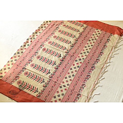 Casual Classics ❊ Handloom Cotton Saree - Red Border