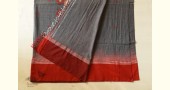 shop handloom pure cotton Grey Saree