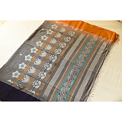 Casual Classics ❊ Handloom Cotton Grey Saree